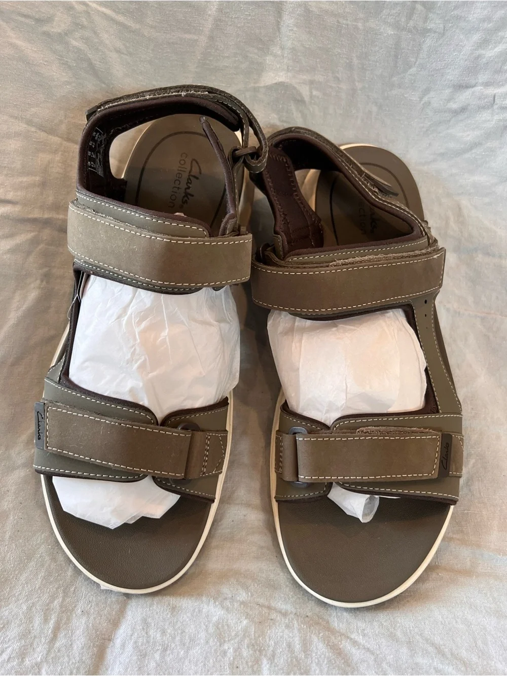 Clarks Men's Grandview Trek Taupe Sandal